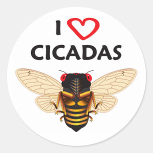 Pegatinas de diseño de la Cicada Periódica