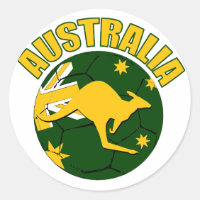 Pegatinas de diseño de la pelota de fútbol de Aust