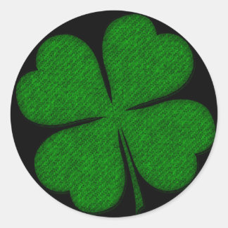 Pegatinas de diseño de Shamrock texturizado de tel