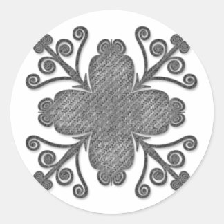 Pegatinas de diseño desplazado de tela gris textur