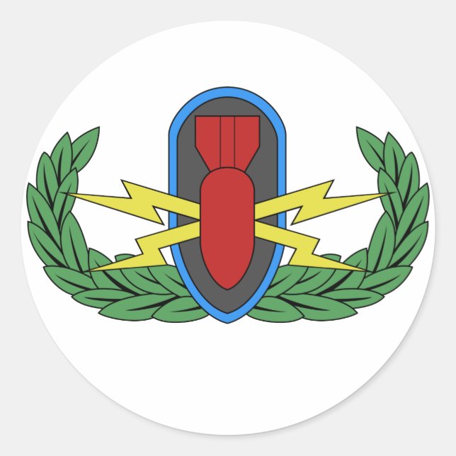 Pegatinas de distintivos básicos de EOD (Anverso)