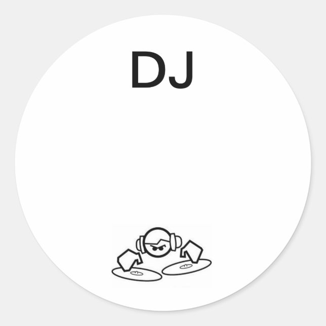 Pegatinas de DJ de Ronda (Anverso)