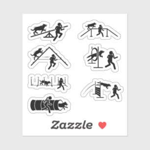 Pegatinas de Dog Agility