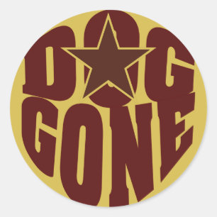 Pegatinas de Dog Gone