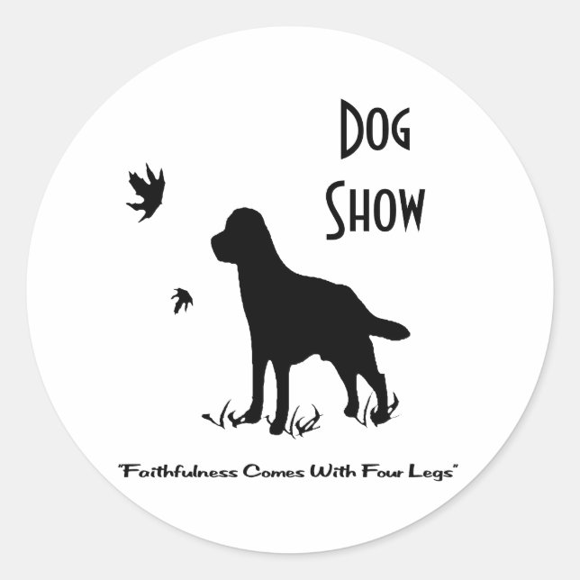 Pegatinas de Dog Show (Anverso)
