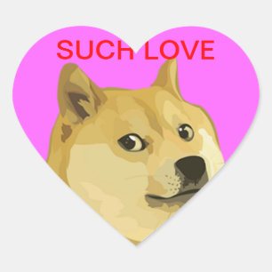 Pegatinas de Doge Heart