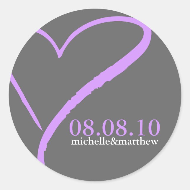 Pegatinas de Doodle Heart (Anverso)