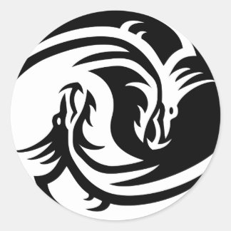 Pegatinas de Dragon Yin Yang
