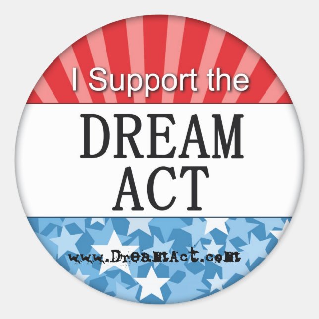 Pegatinas de DREAM Act (Anverso)