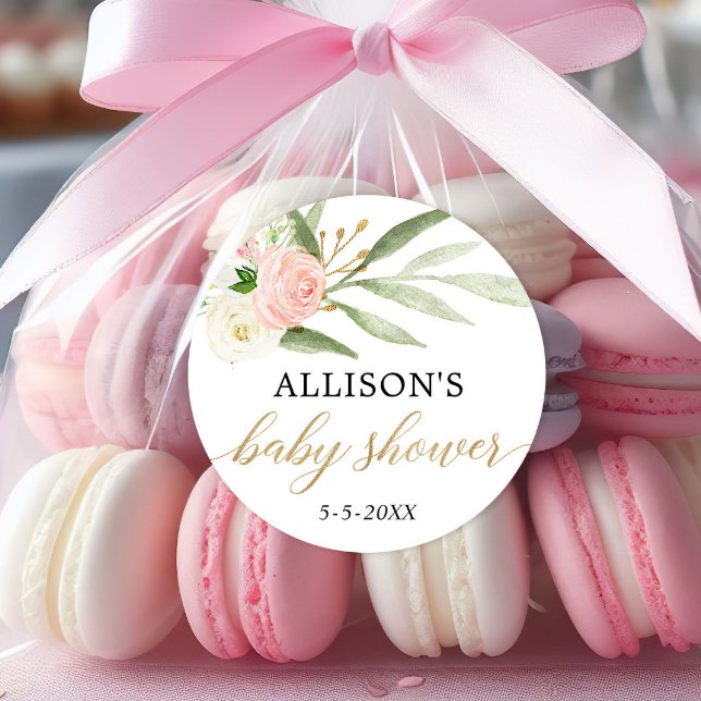 pegatinas de ducha con flores de oro blanco y rosa (Subido por el creador)