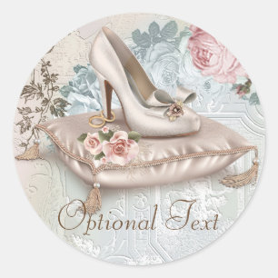 Pegatinas de ducha de novias con zapatos de tacón