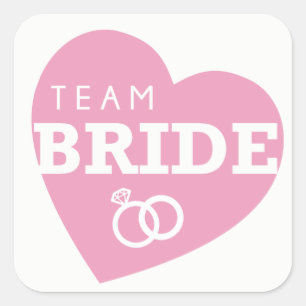 Pegatinas de ducha de novias en equipo Corazón de 