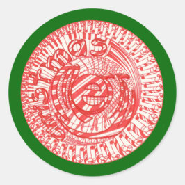 Pegatinas de dulces de Navidad