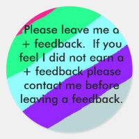 Pegatinas de Ebay Feedback. Dejar comentarios