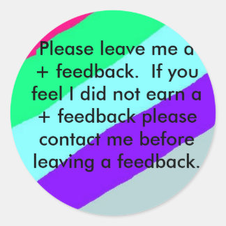 Pegatinas de Ebay Feedback. Dejar comentarios