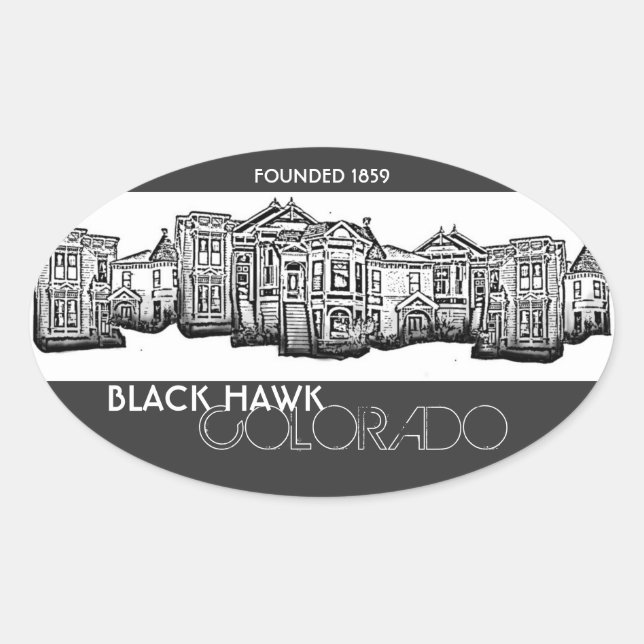 Pegatinas de edificios del casco antiguo de Black  (Anverso)