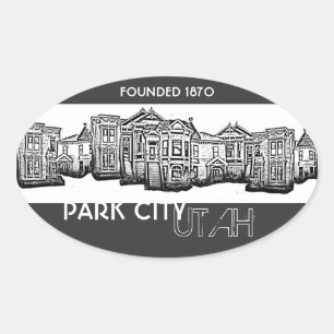 Pegatinas de edificios del casco antiguo de Park C