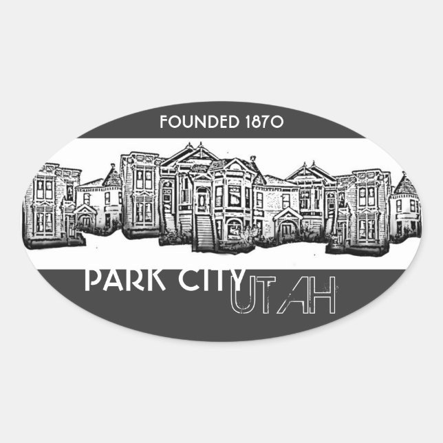 Pegatinas de edificios del casco antiguo de Park C (Anverso)