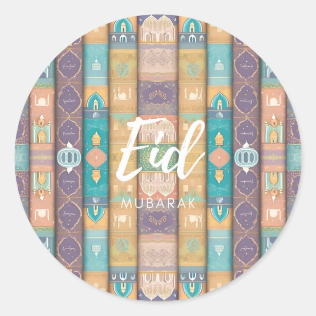 Pegatinas de Eid Mubarak (Anverso)