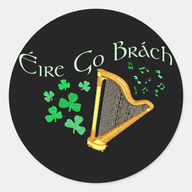 Pegatinas de Eire Go Brach (Anverso)