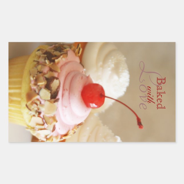 Pegatinas de elaboración de tarta de cerezo (Anverso)