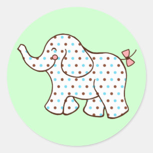 Pegatinas de elefante bebé