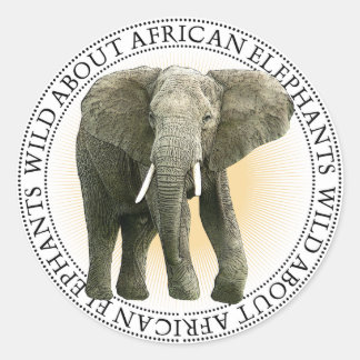 Pegatinas de elefantes africanos