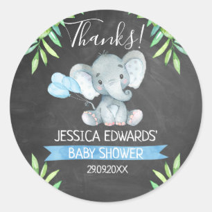 Pegatinas de Elephant Baby Shower