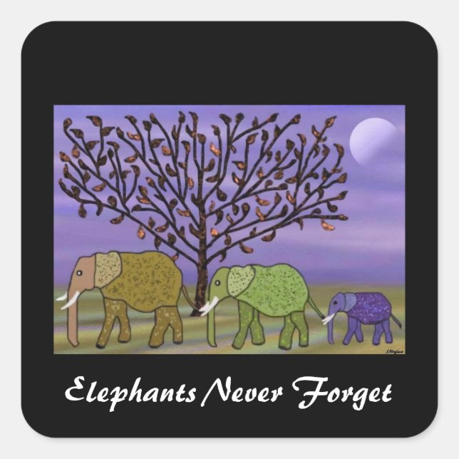 Pegatinas de Elephant Moon (Anverso)