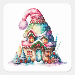 Pegatinas de Elf House navidades