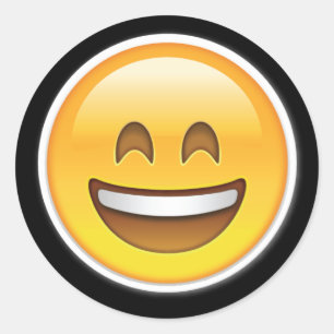 pegatinas de emoji de gran sonrisa feliz