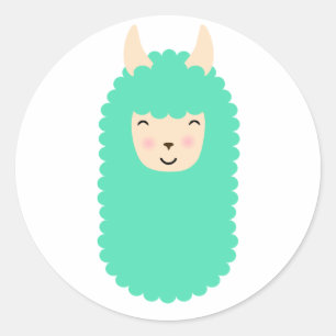 Pegatinas de Emoji de Llama Feliz