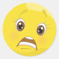 Pegatinas de Emoji preocupados