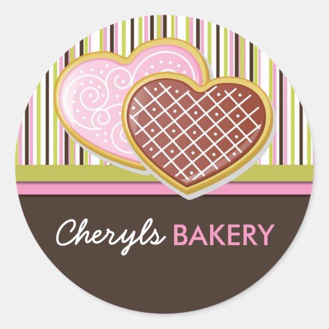 Pegatinas de empaquetado de cookie Bakery (Anverso)