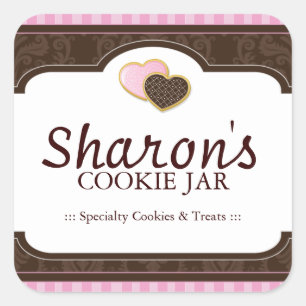 Pegatinas de empaquetado de cookies