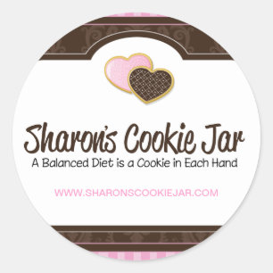 Pegatinas de empaquetado de la galleta