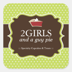 Pegatinas de empaquetado de pasteles