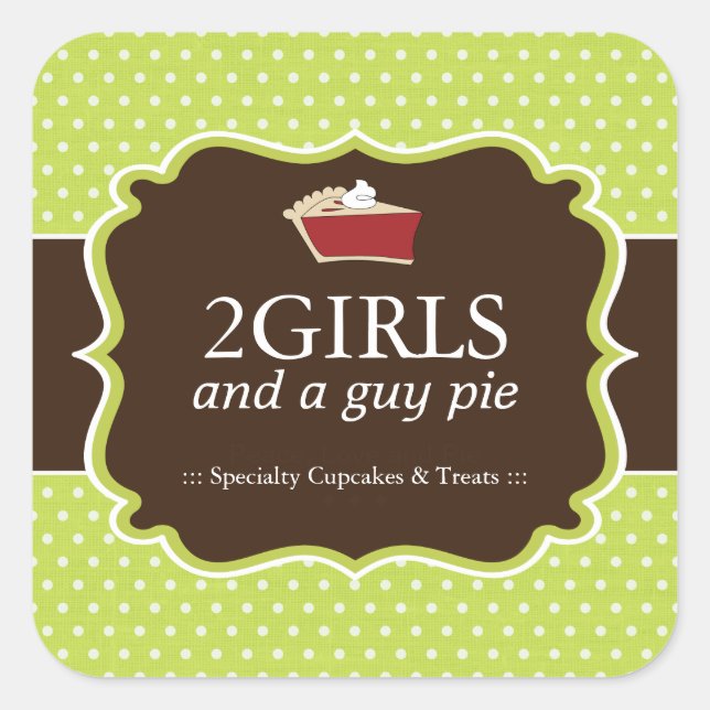 Pegatinas de empaquetado de pasteles (Anverso)