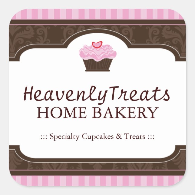 Pegatinas de empaquetado de pasteles cúrcuitos (Anverso)