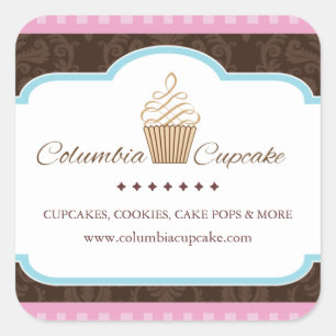 Pegatinas de empaquetado de pasteles personalizado