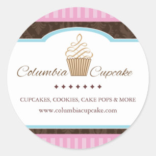 Pegatinas de empaquetado de pasteles personalizado