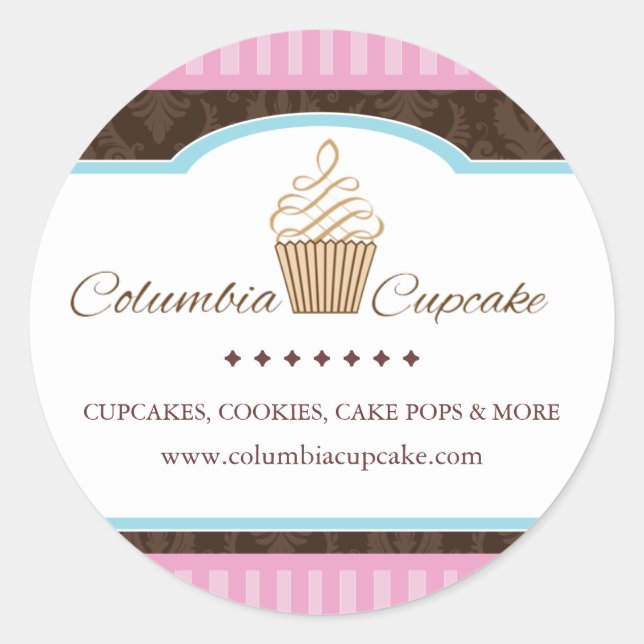 Pegatinas de empaquetado de pasteles personalizado (Anverso)