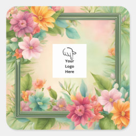 Pegatinas de empaquetado tropical personalizable