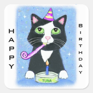 Pegatinas de encargo del feliz cumpleaños del