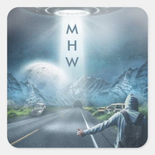 Pegatinas de encargo del monograma del