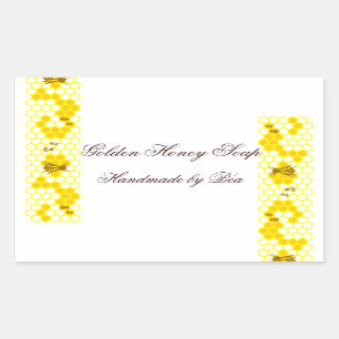 Pegatinas de encargo del tarro del arte del panal