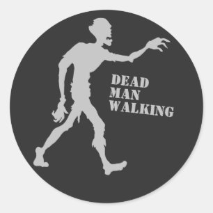 Pegatinas de encargo del zombi del texto