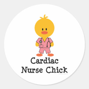Pegatinas de enfermeras cardiacas