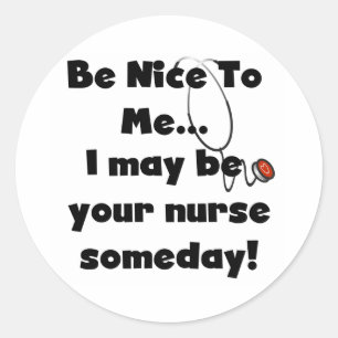 Pegatinas de enfermería de Be Nice