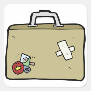 Pegatinas de equipaje con parches